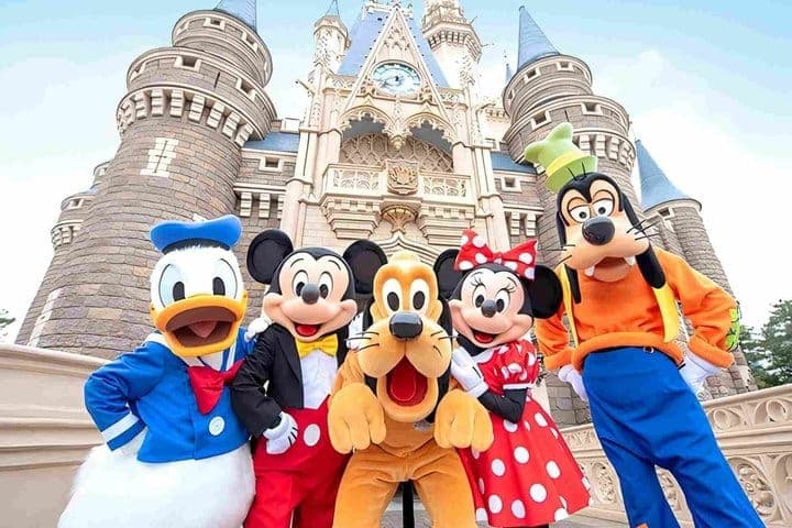 Токио: билет в два парка Tokyo Disneyland и Tokyo DisneySea на один день с метро